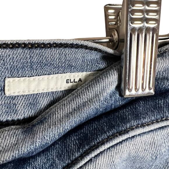 Citizens of Humanity Ella Mid Rise Slim Crop Distressed Denim Blue Jeans Size 25 - Picture 10 of 16